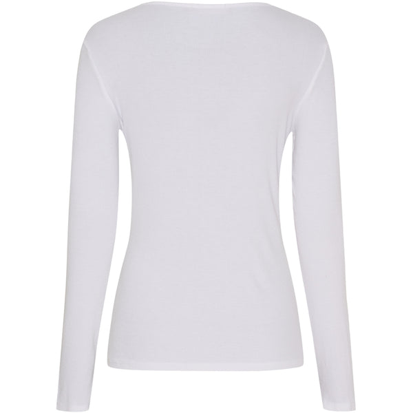 MARTA DU CHATEAU Marta du Chateau dam långärmad t-shirt MdcAster 4906 LS Tee Optical White