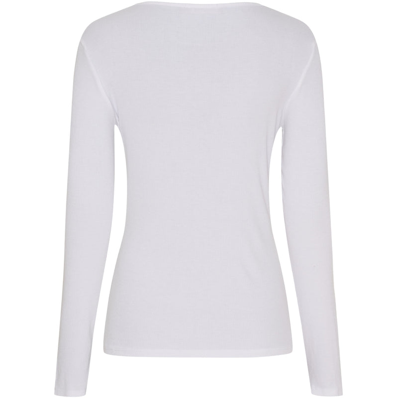 MARTA DU CHATEAU Marta du Chateau dam långärmad t-shirt MdcAster 4906 LS Tee Optical White