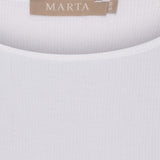 MARTA DU CHATEAU Marta du Chateau dam långärmad t-shirt MdcAster 4906 LS Tee Optical White