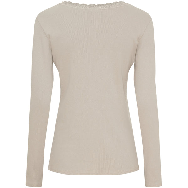 MARTA DU CHATEAU Marta du Chateau dam långärmad t-shirt MdcBelinda 24160 LS Tee Beige