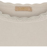 MARTA DU CHATEAU Marta du Chateau dam långärmad t-shirt MdcBelinda 24160 LS Tee Beige