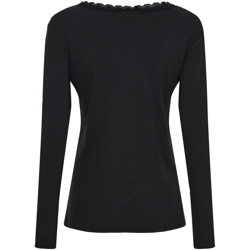 MARTA DU CHATEAU Marta du Chateau dam långärmad t-shirt MdcBelinda 24160 LS Tee Black