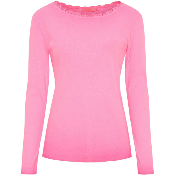 MARTA DU CHATEAU Marta du Chateau dam långärmad t-shirt MdcBelinda 24160 LS Tee Fuxia Neo