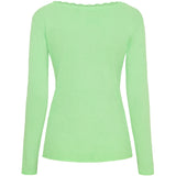 MARTA DU CHATEAU Marta du Chateau dam långärmad t-shirt MdcBelinda 24160 LS Tee Green Neo