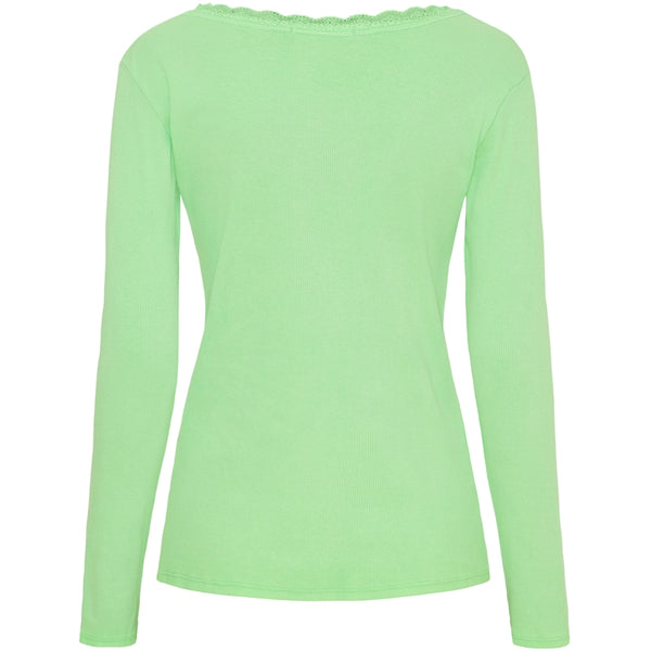 MARTA DU CHATEAU Marta du Chateau dam långärmad t-shirt MdcBelinda 24160 LS Tee Green Neo