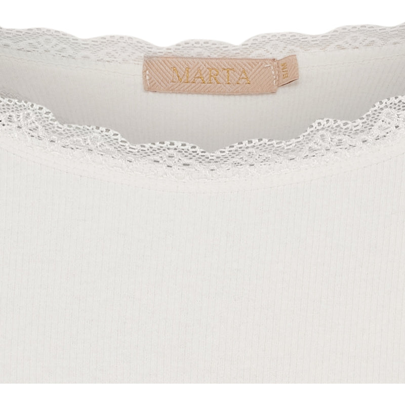 MARTA DU CHATEAU Marta du Chateau dam långärmad t-shirt MdcBelinda 24160 LS Tee Panna