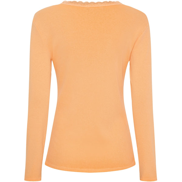 MARTA DU CHATEAU Marta du Chateau dam långärmad t-shirt MdcCalista 2500 LS Tee Arancio