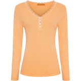 MARTA DU CHATEAU Marta du Chateau dam långärmad t-shirt MdcCalista 2500 LS Tee Arancio