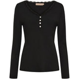 MARTA DU CHATEAU Marta du Chateau dam långärmad t-shirt MdcCalista 2500 LS Tee Black