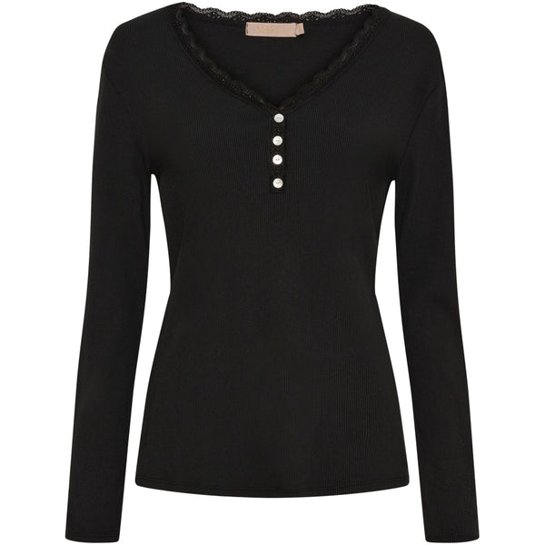 MARTA DU CHATEAU Marta du Chateau dam långärmad t-shirt MdcCalista 2500 LS Tee Black
