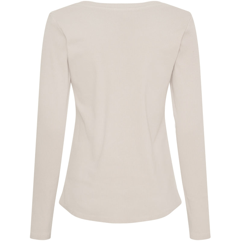 MARTA DU CHATEAU Marta du Chateau dam långärmad t-shirt MdcMagali 2553 LS Tee Beige