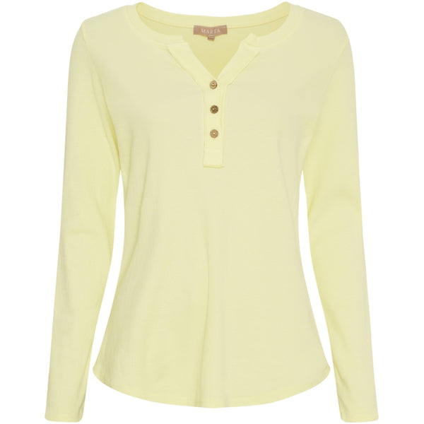 MARTA DU CHATEAU Marta du Chateau dam långärmad t-shirt MdcMagali 2553 LS Tee Yellow
