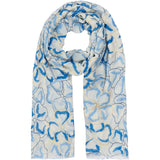 MARTA DU CHATEAU Marta du Chateau dam scarf MdcKaysa FA3841 Scarf Blue