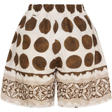 MARTA DU CHATEAU Marta du Chateau dam shorts MdcSiena 256197 Shorts Beige/MoroAMioe431