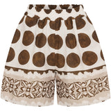 MARTA DU CHATEAU Marta du Chateau dam shorts MdcSiena 256197 Shorts Beige/MoroAMioe431