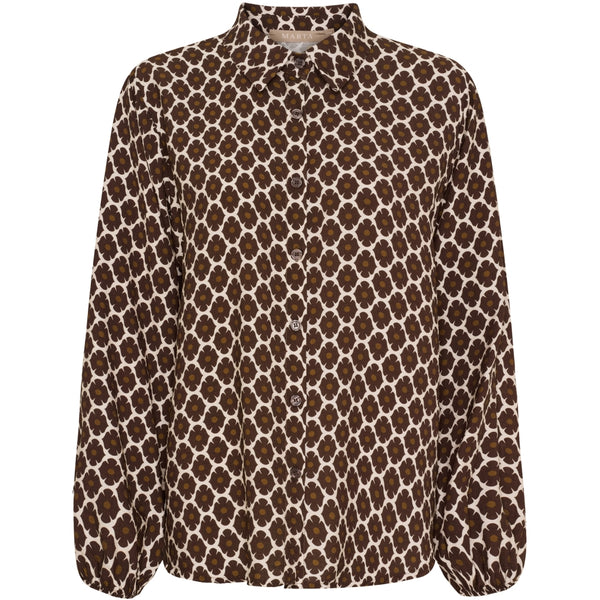MARTA DU CHATEAU Marta du Chateau dam skjorta MdcAntares 7706 Shirt Marrone2158tpl