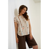 MARTA DU CHATEAU Marta du Chateau dam skjorta MdcJessalyn 8347 Shirt Moro1779ppb