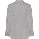 MARTA DU CHATEAU Marta du Chateau dam skjorta MdcLotus 258920 Shirt Blue Dots