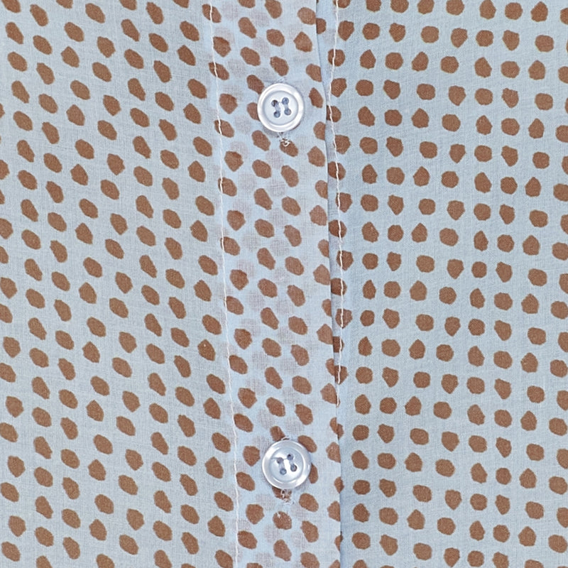 MARTA DU CHATEAU Marta du Chateau dam skjorta MdcLotus 258920 Shirt Blue Dots