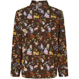 MARTA DU CHATEAU Marta du Chateau dam skjorta MdcMagnolia 258042V Shirt Brown Print