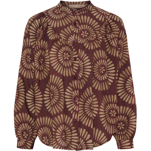 MARTA DU CHATEAU Marta du Chateau dam skjorta MdcRomy 28474M- Shirt Bordeaux