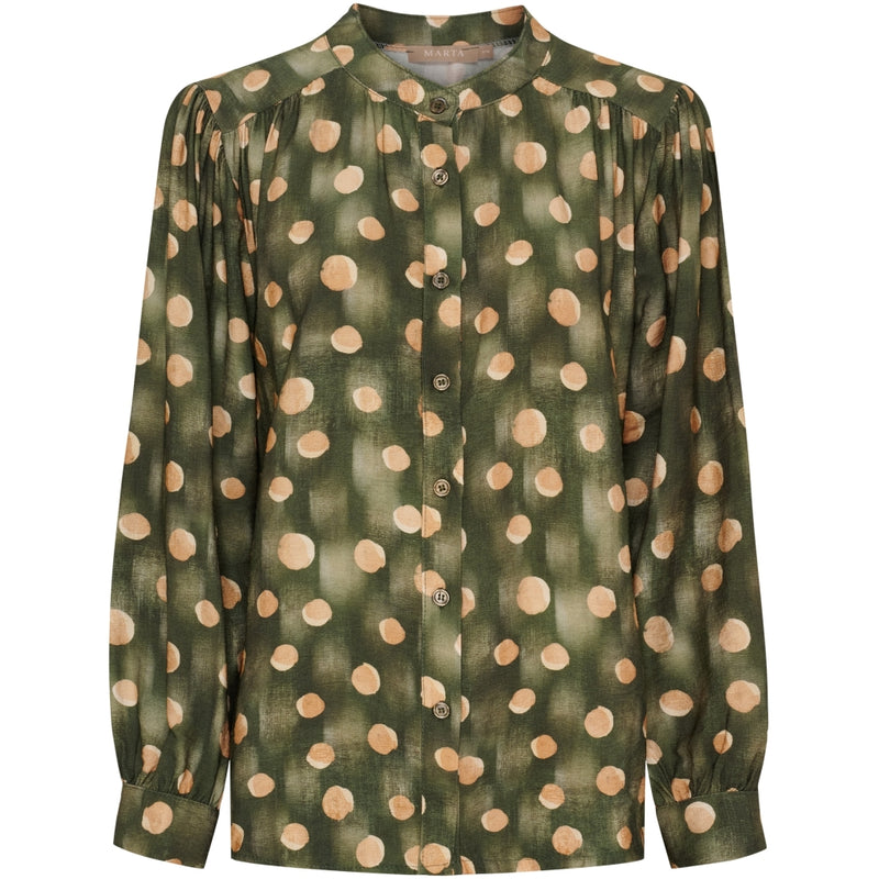 MARTA DU CHATEAU Marta du Chateau dam skjorta MdcSpinel 7606 Shirt Military636tpz
