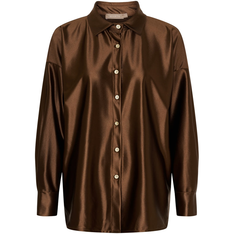 MARTA DU CHATEAU Marta du Chateau dam skjorta MdcYara 6624R Shirt Moro