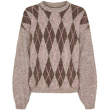 MARTA DU CHATEAU Marta du Chateau dam sticka MdcCora 82171 Knit Beige/Rose