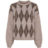 MARTA DU CHATEAU Marta du Chateau dam sticka MdcCora 82171 Knit Beige/blue