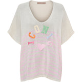 MARTA DU CHATEAU Marta du Chateau dam sticka MdcJulissa Al6108 Knit Baby Pink