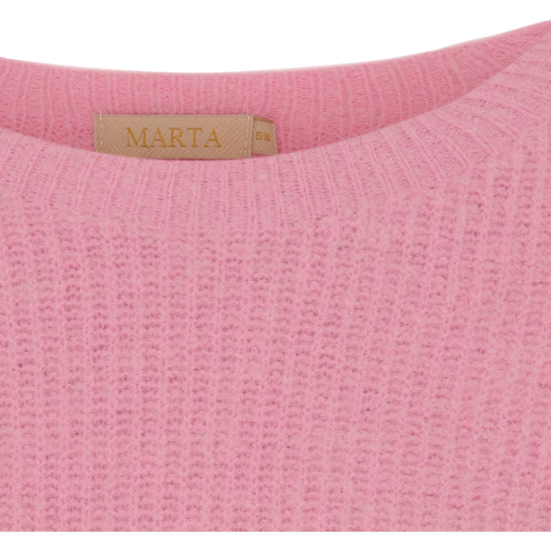 MARTA DU CHATEAU Marta du Chateau dam stickad tröja MdcLanza 718 Knit Baby Pink