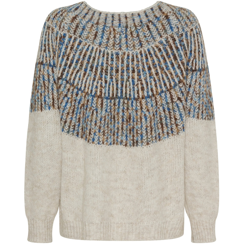 MARTA DU CHATEAU Marta du Chateau dam stickad MdcLilia 24484 Knit Crema/Blue