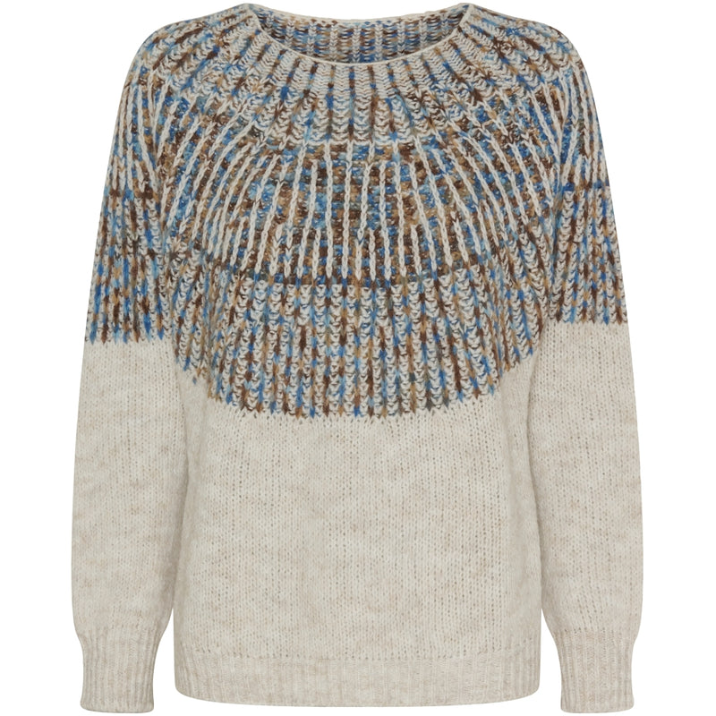 MARTA DU CHATEAU Marta du Chateau dam stickad MdcLilia 24484 Knit Crema/Blue