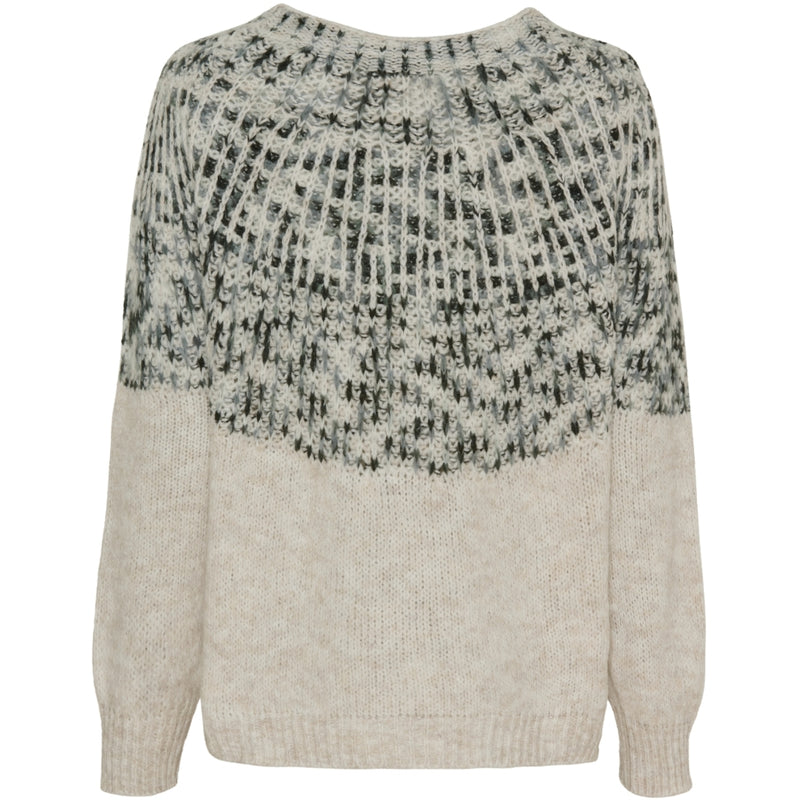 MARTA DU CHATEAU Marta du Chateau dam stickad MdcLilia 24484 Knit Crema/Grigio