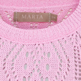 MARTA DU CHATEAU Marta du Chateau dam stickad MdcVina 6592 Knit Pink