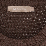 MARTA DU CHATEAU Marta du Chateau dam stickad topp MdcNayla 9689 Knit Caffe