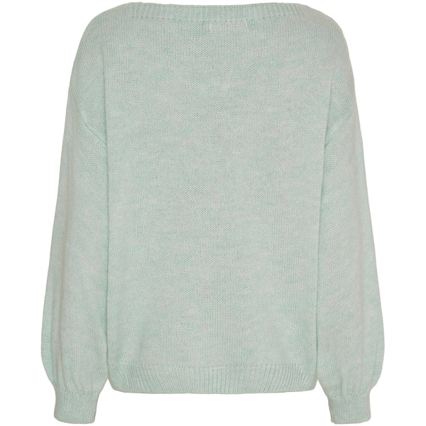 MARTA DU CHATEAU Marta du Chateau dam stickad tröja MdcAmarante 64023 Knit Aqua/Panna/Pink