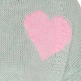 MARTA DU CHATEAU Marta du Chateau dam stickad tröja MdcAmarante 64023 Knit Aqua/Panna/Pink