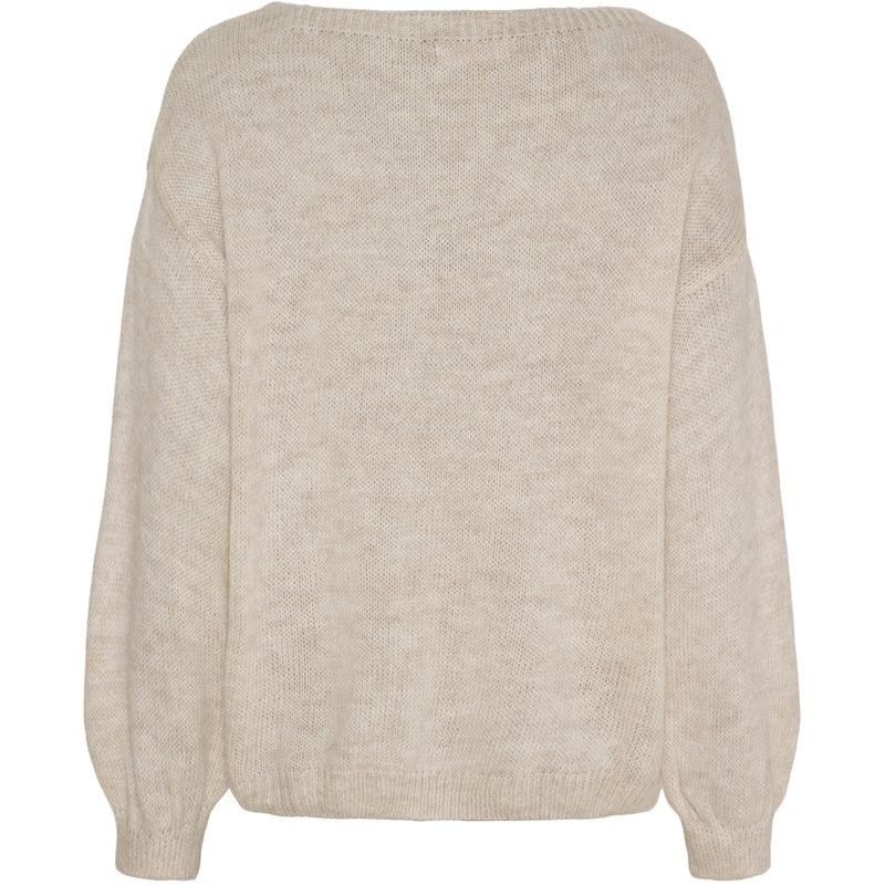 MARTA DU CHATEAU Marta du Chateau dam stickad tröja MdcAmarante 64023 Knit Beige/Pink/Amerena