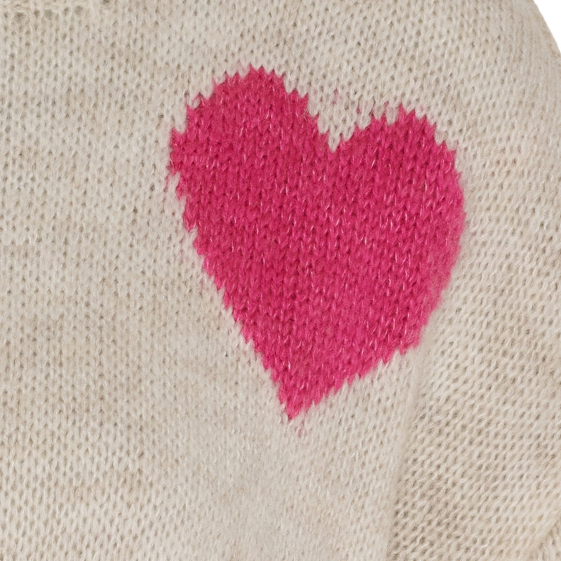 MARTA DU CHATEAU Marta du Chateau dam stickad tröja MdcAmarante 64023 Knit Beige/Pink/Amerena