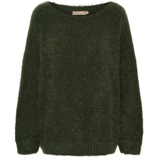 MARTA DU CHATEAU Marta du Chateau dam stickad tröja MdcAnouk 8038 Knit Military