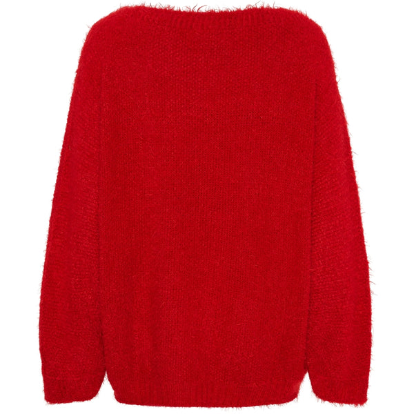 MARTA DU CHATEAU Marta du Chateau dam stickad tröja MdcAnouk 8038 Knit Red
