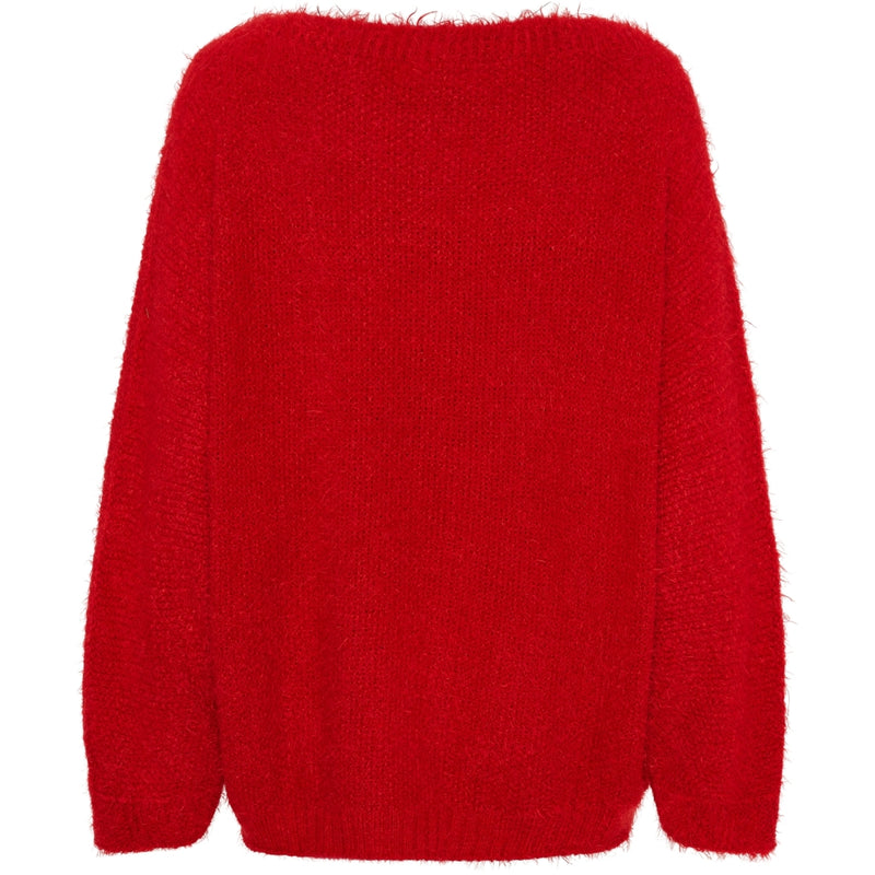 MARTA DU CHATEAU Marta du Chateau dam stickad tröja MdcAnouk 8038 Knit Red