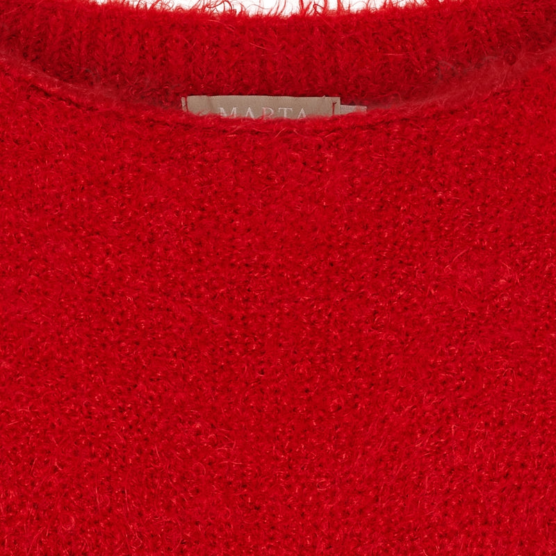 MARTA DU CHATEAU Marta du Chateau dam stickad tröja MdcAnouk 8038 Knit Red