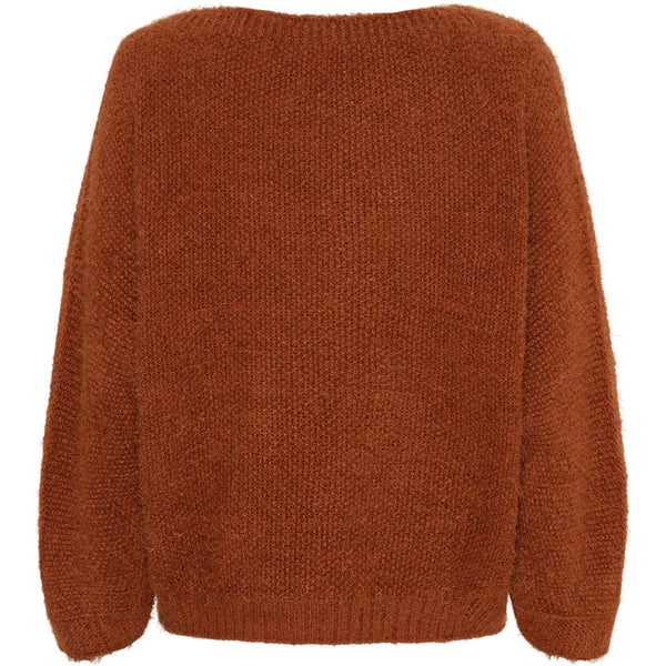 MARTA DU CHATEAU Marta du Chateau dam stickad tröja MdcAnouk 8038 Knit Ruggine