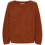 MARTA DU CHATEAU Marta du Chateau dam stickad tröja MdcAnouk 8038 Knit Ruggine