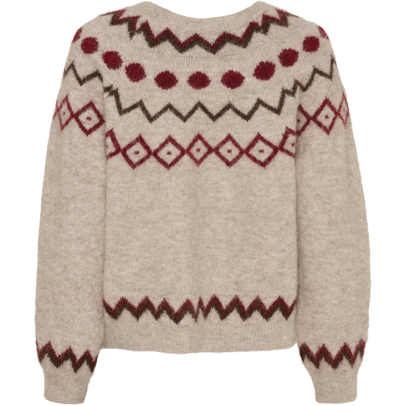 MARTA DU CHATEAU Marta du Chateau dam stickad tröja MdcBranda 8152 Knit Camel9504