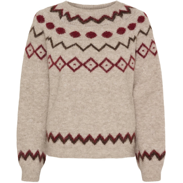 MARTA DU CHATEAU Marta du Chateau dam stickad tröja MdcBranda 8152 Knit Camel9504