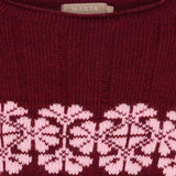 MARTA DU CHATEAU Marta du Chateau dam stickad tröja MdcBruna 8154 Knit Bordeaux/Pink