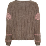 MARTA DU CHATEAU Marta du Chateau dam stickad tröja MdcBruna 8154 Knit Fango/Rose